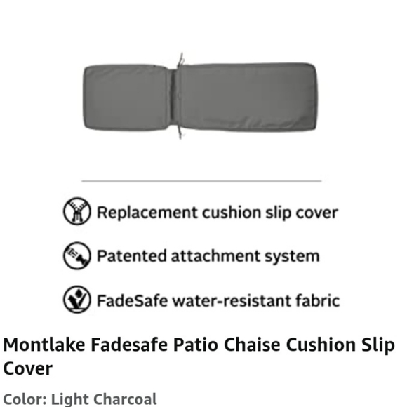 NWT Luxurious Montlake Chaise Lounge Cushion Cover*Fits 74"L x 23"Wx 3"H - Picture 10 of 11